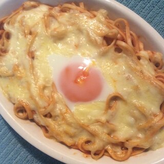 ミートソースで♪ミートチーズうどん